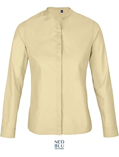 NEOBLU Bart Women Popelínová halenka s dlouhým rukávem 24.3787 beige