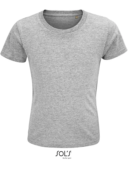 SOL'S Crusader Kids Dětské tričko z bio bavlny 25.3580 grey melange SOL'S Crusader Kids Dětské tričko z bio bavlny 25.3580 grey melange