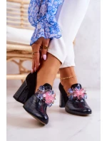 Semišové Lodičky Kůže černé model 21579520 - Boto