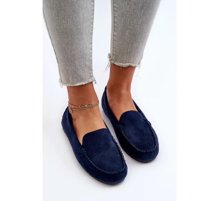 Dámské modré semišové mokasíny model 21653941 - Boto