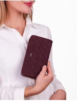 Dámská peněženka Vuch Nightie Nicci Intrecciato Wine Red
