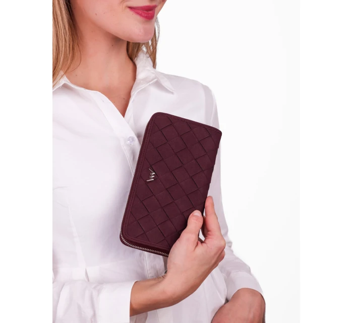 Dámská peněženka Vuch Nightie Nicci Intrecciato Wine Red