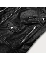 Černá bunda ramoneska s klopami model 18117106 - Forget me not FASHION