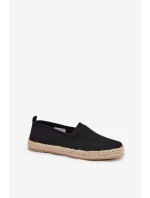 Dámské Espadrilky S Pletením model 21691973 Černé - VINCEZA