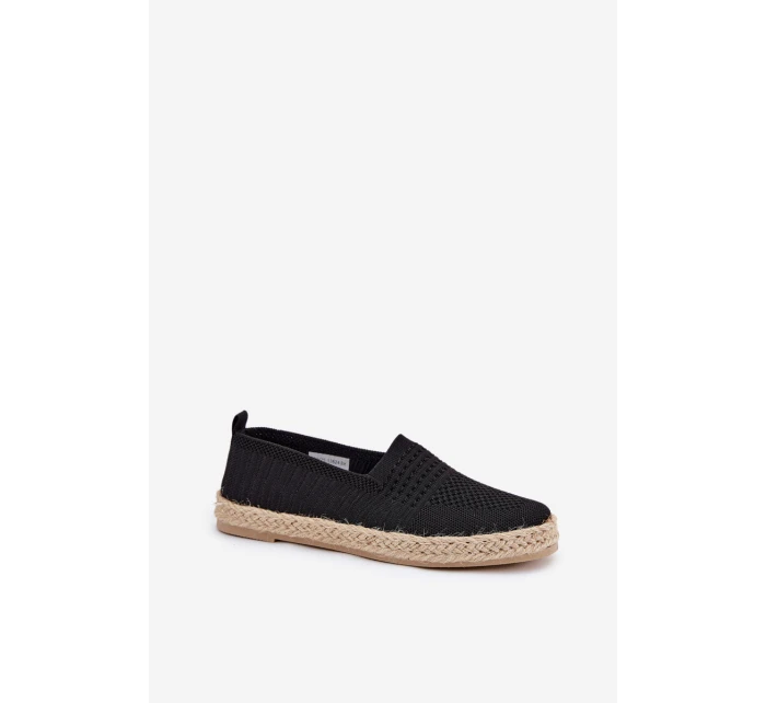 Dámské Espadrilky S Pletením model 21691973 Černé - VINCEZA