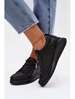 Kožené polobotky Sneakersy na platformě Vinceza 79644 Černé Kožené polobotky Sneakersy na platformě Vinceza 79644 Černé