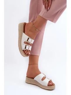 Dámské pantofle se eko bílá model 20450591 - Kesi