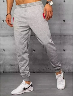 Pánské světle šedé teplákové kalhoty Dstreet model 21963055 - FashionStreet