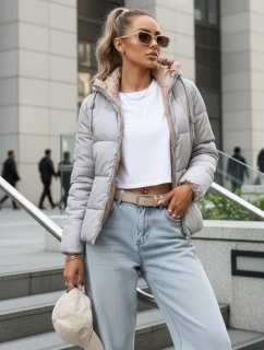 Dámská oboustranná péřová bunda VICTORIA SNUG šedá FashionStreet TY3696
