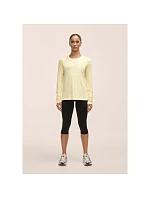 Dámské tréninkové tričko Casall Soft Texture Long Sleeve, žluté
