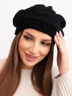 Dámská zimní čepice z vlny s a prodlouženými stranami fialová model 21865220 - K-Fashion