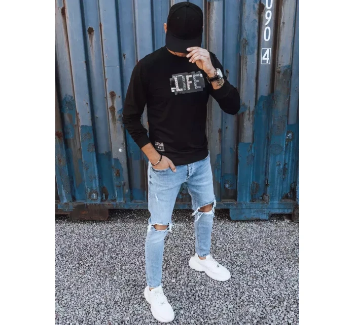 Pánská mikina s potiskem černá Dstreet model 21966064 - FashionStreet