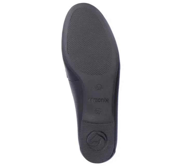 W černá kožená polobotka na řetízku model 19554593 - Rieker