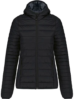 Kariban K 6111 Lehká dámská prošívaná bunda s kapucí 20.6111 black