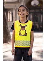Korntex FUN Dětská bezpečnostní vesta 76.FUNY hi vis yellow/elephant Korntex FUN Dětská bezpečnostní vesta 76.FUNY hi vis yellow/elephant