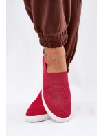 Dámské slip-on tenisky Big Star – fuchsiové Dámské slip-on tenisky Big Star – fuchsiové