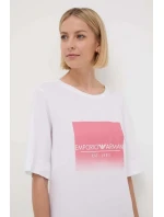 Dámská noční košile 164687 4R255 00010 bílé - Emporio Armani