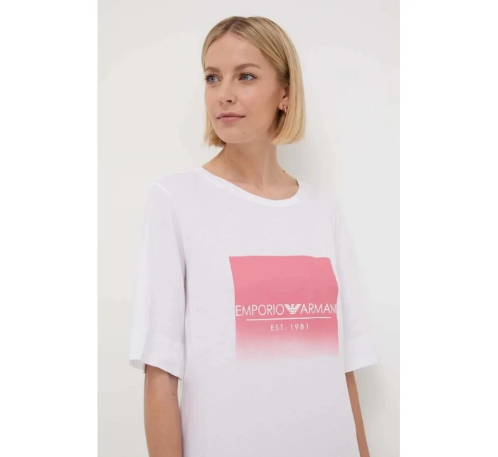 Dámská noční košile 164687 4R255 00010 bílé - Emporio Armani