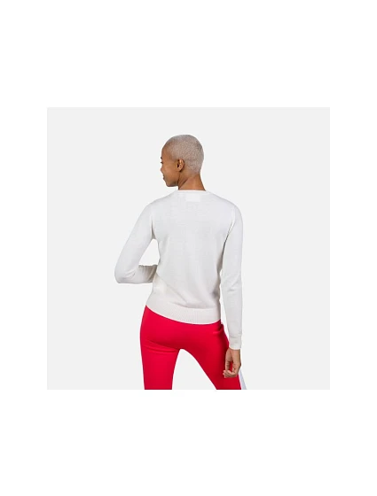 Sweter W  Neck biały model 22219272 - Rossignol