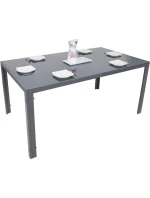 ZAHRADNÍ STŮL 150x90x73 cm tmavě šedý