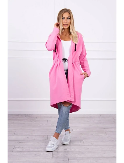 model 18746963 zadní plášť světle růžový - K-Fashion