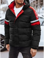 Pánská prošívaná zimní bunda černá FashionStreet TX4568
