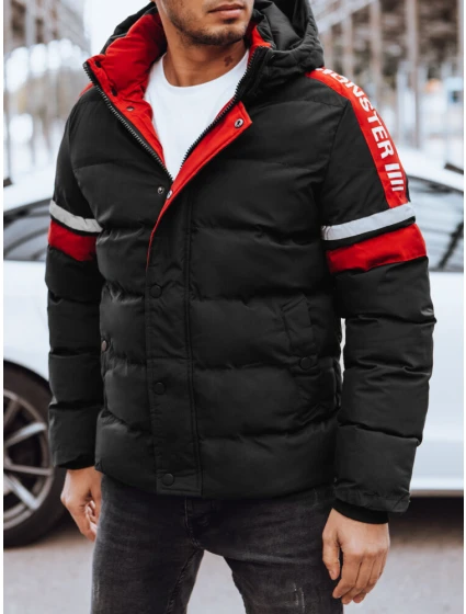 Pánská prošívaná zimní bunda černá FashionStreet TX4568
