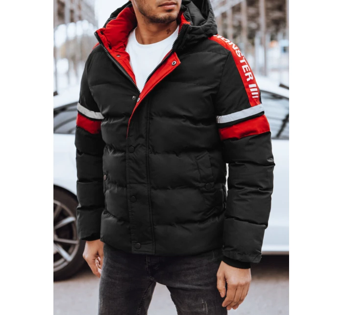 Pánská prošívaná zimní bunda černá FashionStreet TX4568