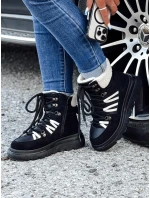 Dámské zateplené trekové boty COZYLOFT černé FashionStreet ZY0555