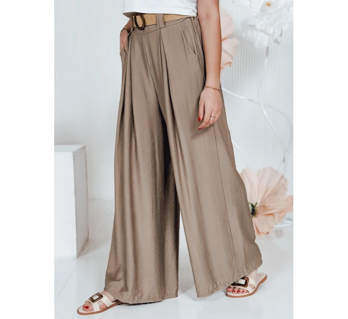 Dámské kalhoty MIRELOU hnědé FashionStreet UY2714