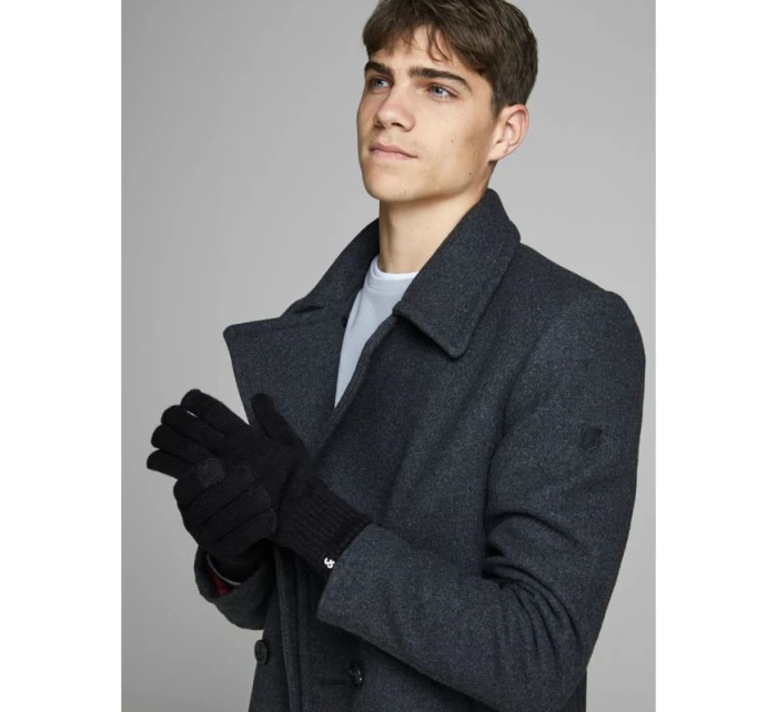 Pletené rukavice Jack & Jones model 21815815 BLACK - Jack&Jones Pletené rukavice Jack & Jones model 21815815 BLACK - Jack&Jones