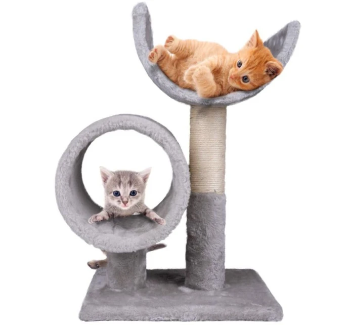 ŠKRABADLO PRO KOČKY SE DVĚMA LŮŽKY 50 CM