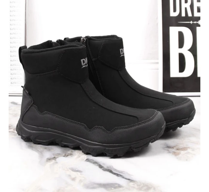 DK Jr DK58A nepromokavé zateplené sněhové boty černé DK Jr DK58A nepromokavé zateplené sněhové boty černé