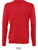 SOL'S Galaxy Men Pánský svetr s výstřihem do V 25.9500 red