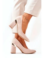 Semišové lodičky Lewski model 21571479 Béžové - Boto