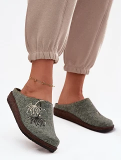 Dámská domácí obuv pantofle model 21714615 zelené - Inblu