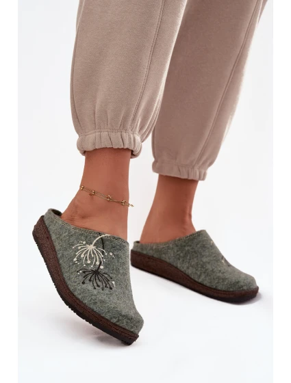 Dámská domácí obuv pantofle model 21714615 zelené - Inblu