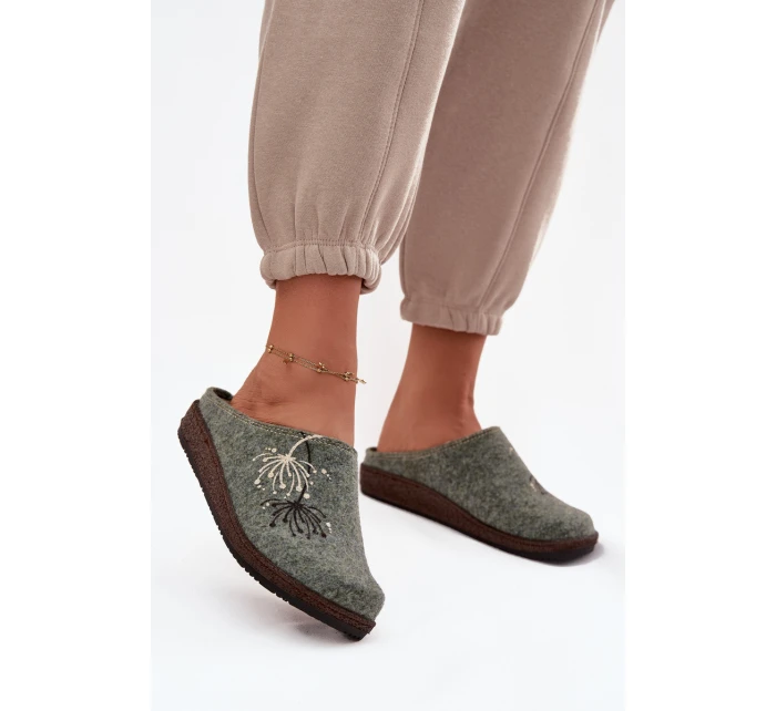 Dámská domácí obuv pantofle model 21714615 zelené - Inblu