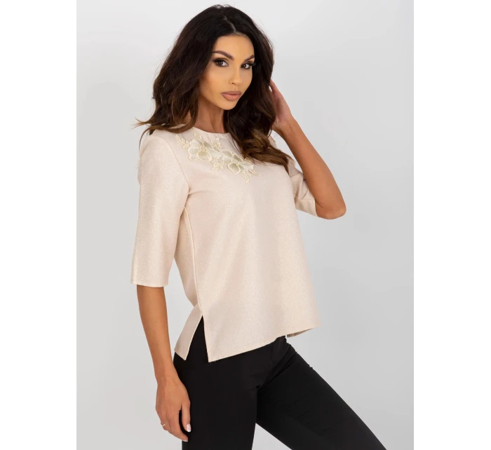 Dámská halenka LK BZ 506609.77 Béžová - FPrice