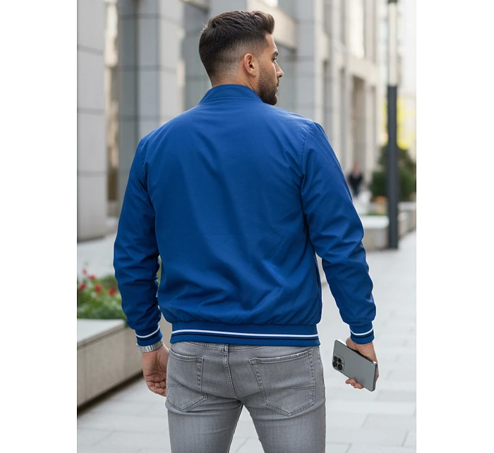 FashionStreet pánská přechodná modrá bunda TX4677 FashionStreet pánská přechodná modrá bunda TX4677