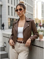 Dámské eko kůže krátké hnědé Ramones FashionStreet TY5672 Dámské eko kůže krátké hnědé Ramones FashionStreet TY5672