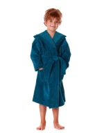 Dětský župan Tampa s kapucí 9149 petrolejová - Vestis