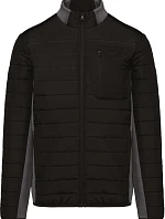 Kariban K 6171 Pánská hybridní bunda 20.6171 black/dark grey heather