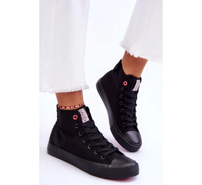 Dámské klasické vysoké tenisky Cross Jeans LL2R4088C černé