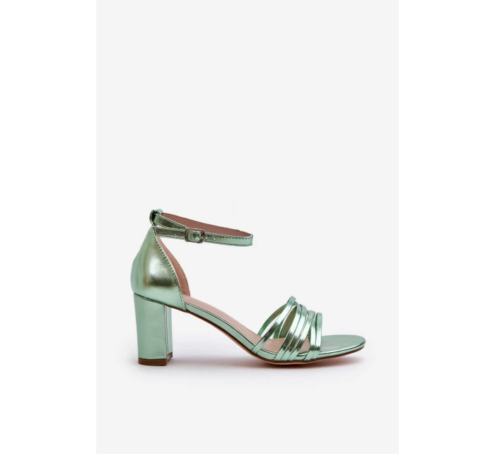 Sandály Na Podpatku S Pásky Černé Enitia Sandály Na Podpatku S Pásky Černé Enitia