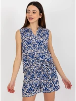 Dámská halenka D73771R11115A tmavě modrá - FPrice