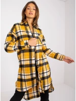 Dámská košile-EM-KS-003/07.35X-černá a žlutá Dámská košile-EM-KS-003/07.35X-černá a žlutá