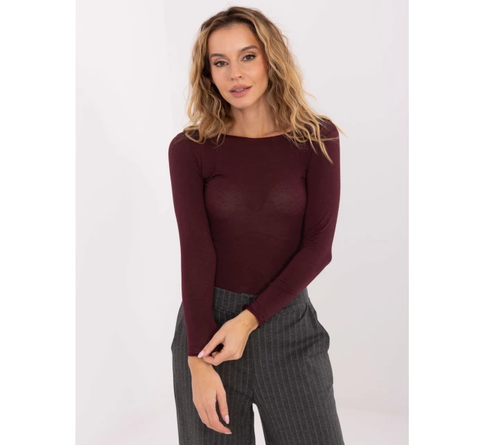 Bluzka IT BZ model 21757360 bordowy - FPrice Bluzka IT BZ model 21757360 bordowy - FPrice