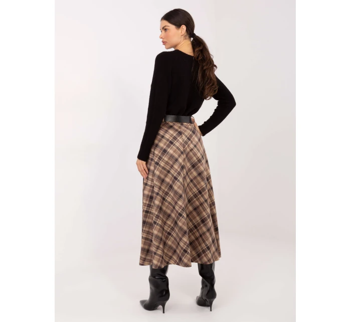 Spódnica MI SD model 21791094 camelowy - FPrice Spódnica MI SD model 21791094 camelowy - FPrice