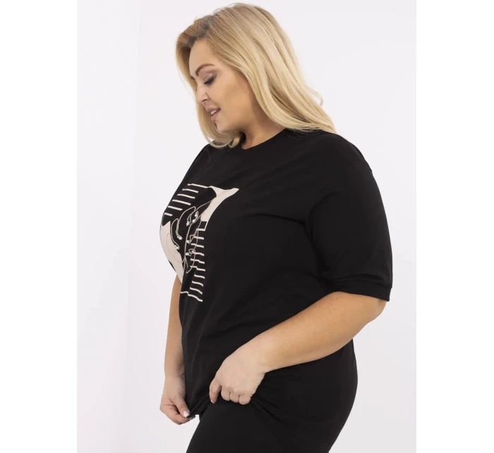 Bluzka RV BZ model 21072632 czarny - FPrice Bluzka RV BZ model 21072632 czarny - FPrice